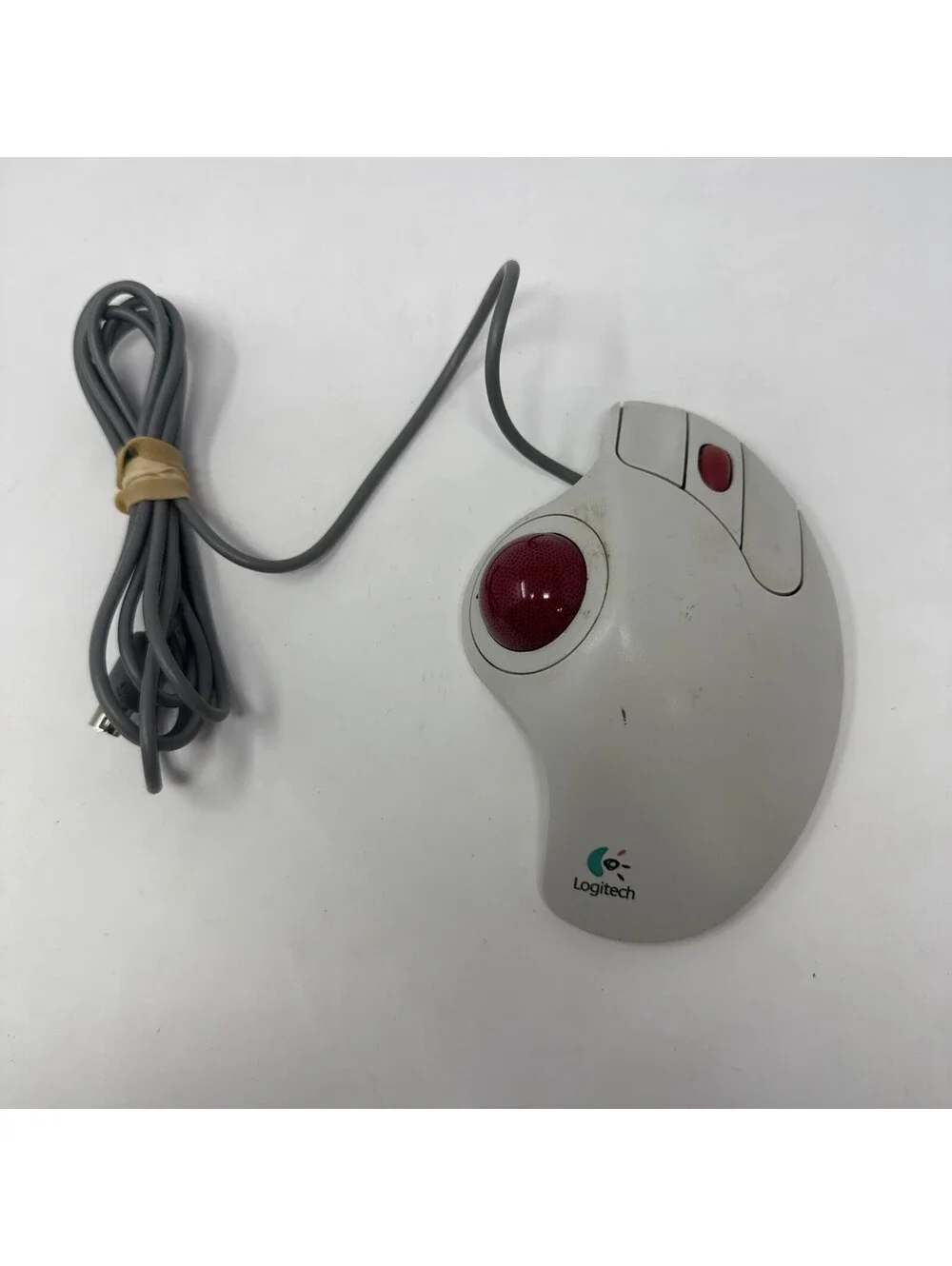 Logitech Trackman Marble Plus Wheel Trackball Mouse T-CL13 UnTested